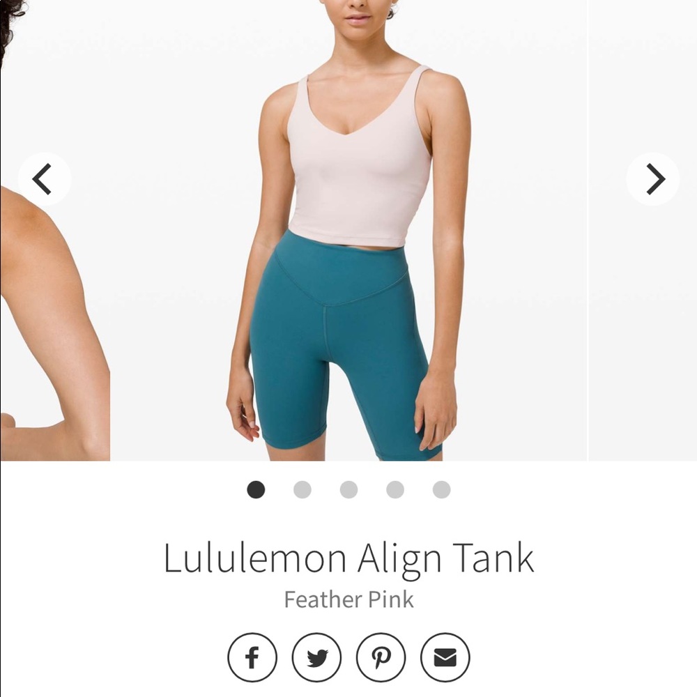 FEATHER PINK LULULEMON ALIGN TANK